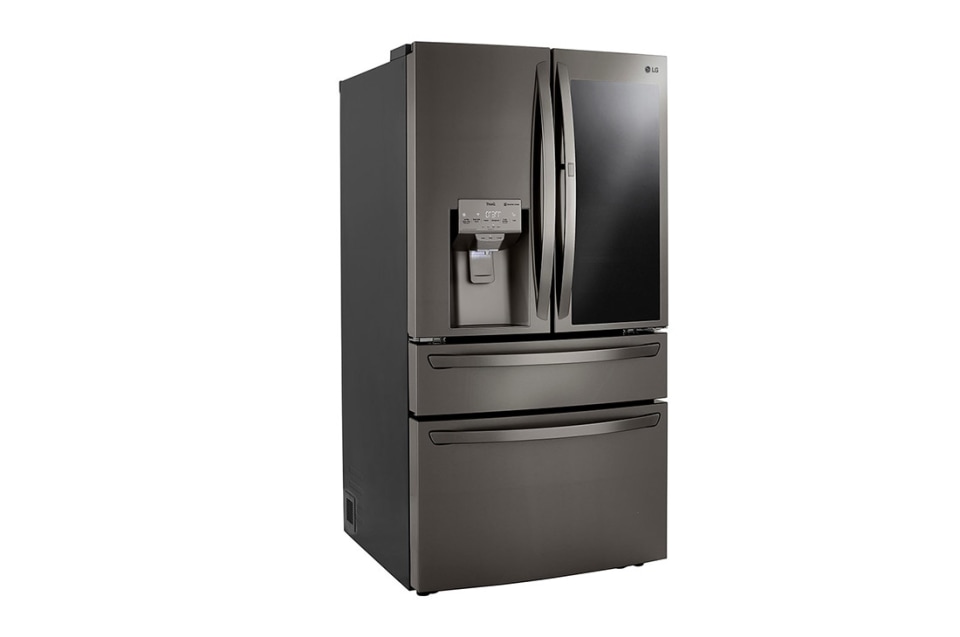 Lg Craft Ice Smart Wi Fi Enabled 29 5 Cu Ft 4 Door French Door Refrigerator With Dual Ice Maker And Door Within Door Prinktproof Black Stainless Steel Energy Star In The French Door Refrigerators Department