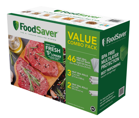 FoodSaver Vacuum Seal Rolls and Heat-Seal Bags