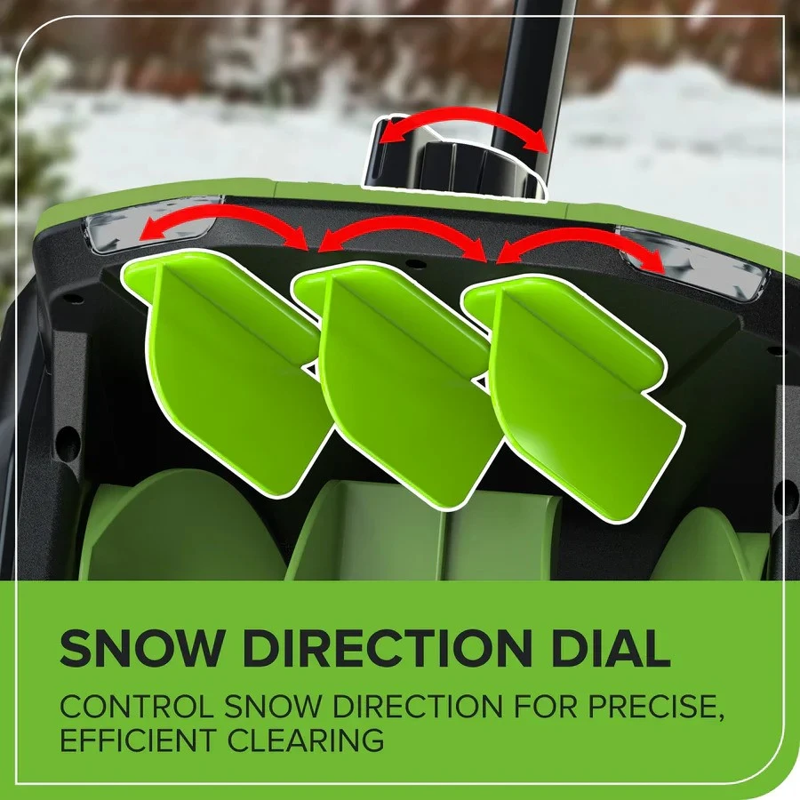Greenworks 2X24 V (48 V) 12-in Brushless Snow Shovel with 2X Non