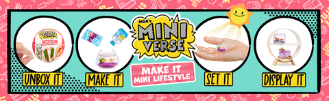 MGA's Miniverse Make It Mini Lifestyle Series 1 Succulents Pack Bundle (3  Pack) Mini Collectibles, Mystery Blind Packaging, DIY, Resin Play, Replica