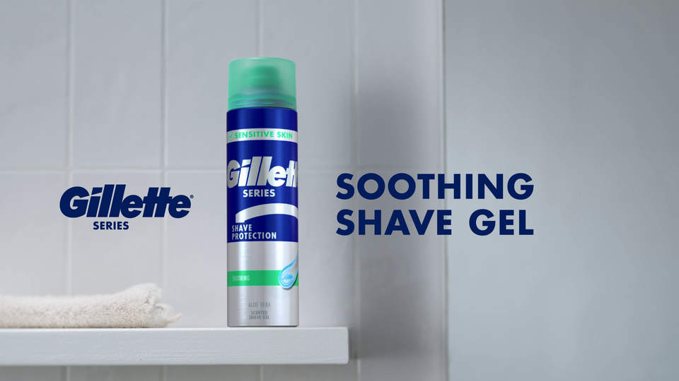 thumbnail video image 3 of Gillette Series Soothing Shave Gel for Men with Aloe Vera, 7 oz, 3 of 13