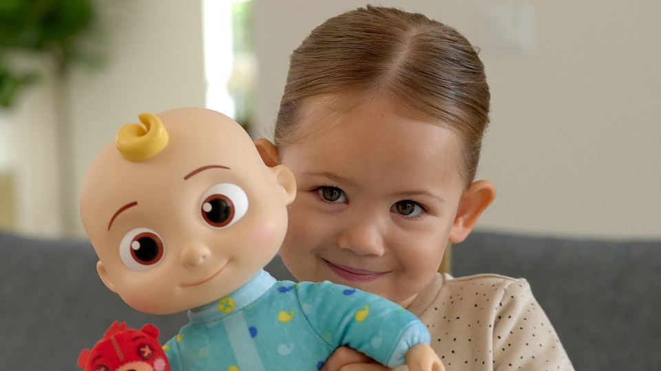 thumbnail video image 2 of CoComelon Musical Bedtime JJ 12 inch Doll - Soft Plush Body – Includes Feature Plush and Small Teddy Bear Plush, 2 of 10