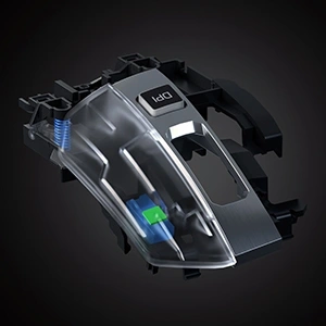 Roccat Kain 200 AIMO 1600 DPI Titan Click Technology Wireless Gaming Mouse in White - Laptops Direct