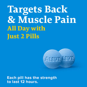 Get Back & Muscle Pain Relief with Aleve® Back & Muscle Pain