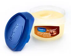 Pure Petroleum Jelly with Cocoa Butter Moisturizes Lips