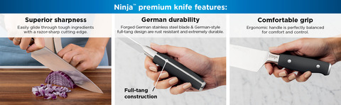 Ninja Foodi Never Dull premium Knife Block Set 12 Piece German