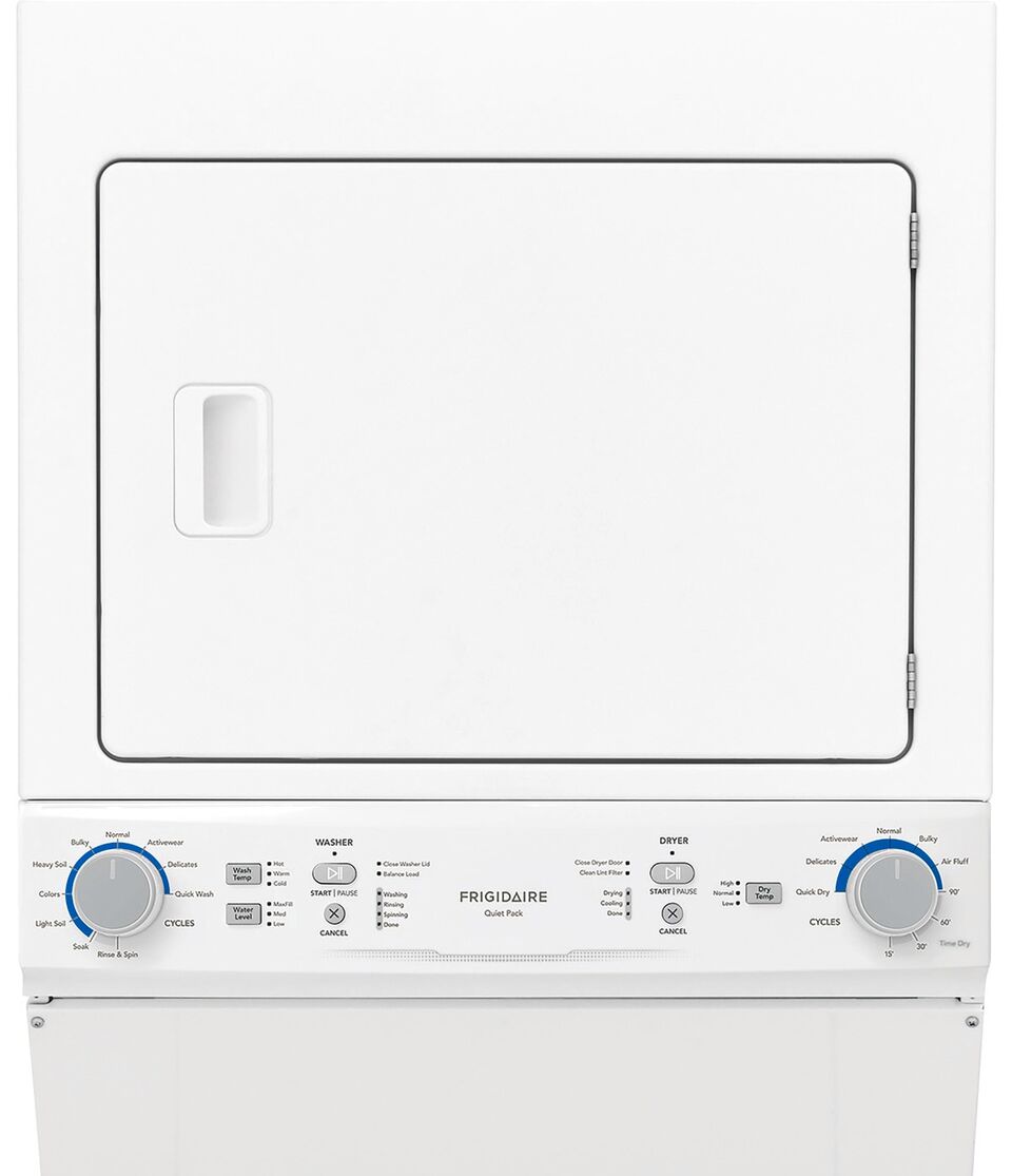 Frigidaire double online stack washer dryer