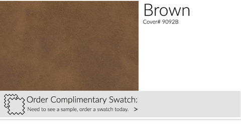 Brown Leather Swatch for Presley Recliner