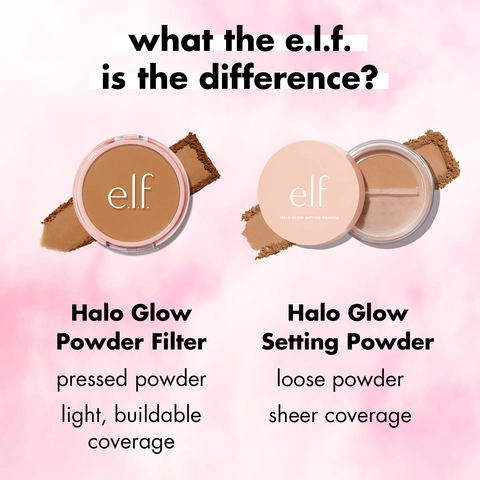 Compare Halo Glow Powder Filter and Halo Glow Setting Powder