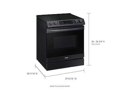 NE63T8511SS Samsung 30 Front Control Wifi Enabled Slide-In Electric Range  with Air Fry and Convection 