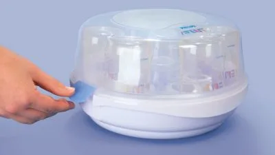 Philips Avent Steam Sterilizer 3 in 1 - Flexible and easy to fill - Sterilizes in 6 minutes - Holds 6 bottles - Customizable 3 in 1 design - SCF284/02