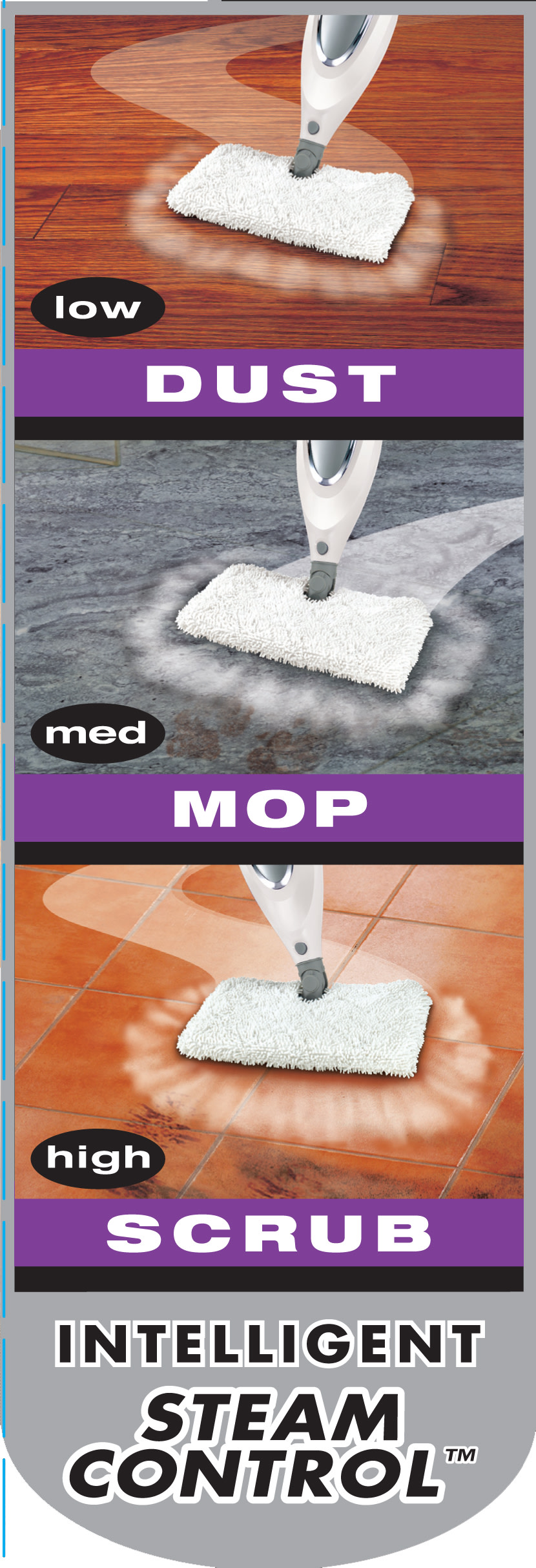 Shark® Professional Steam Pocket® mop for hard floors, deep