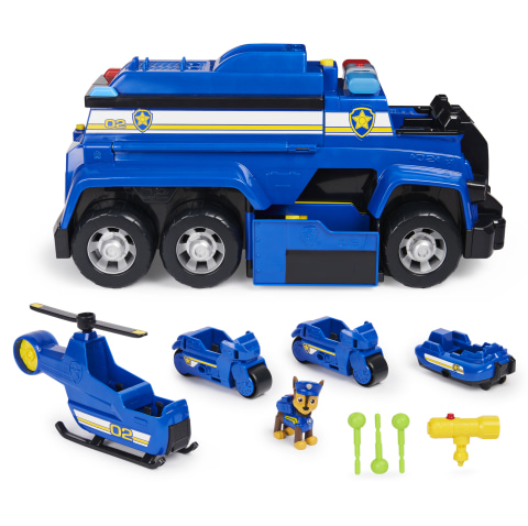 PAW Patrol, Chase's 5-in-1 Ultimate Cruiser with Lights and Sounds 