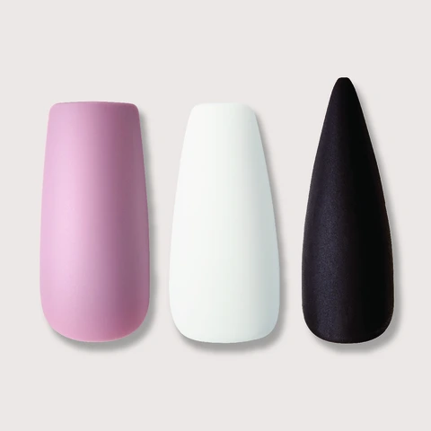 Trendsetting colors in long, coffin, and stiletto shapes