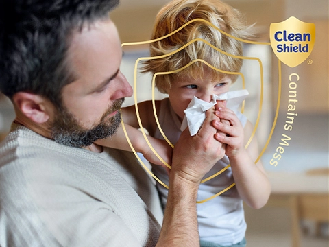 Kleenex Trusted Care Facial Tissues, 1 Flat Box, 160 Tissues Per