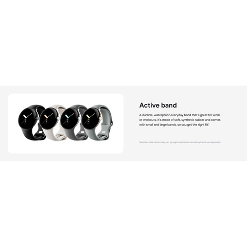 Google Pixel Watch - Matte Black Stainless Steel case - Obsidian