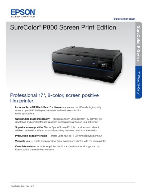 epson screen print edition