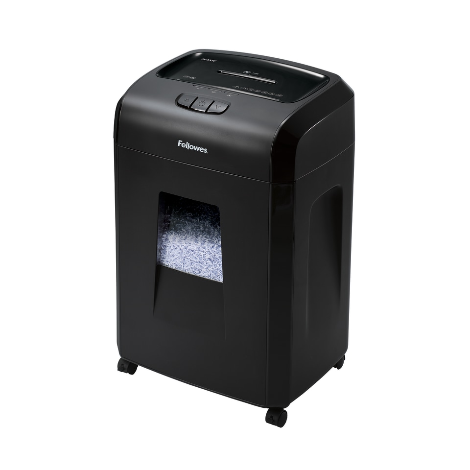   Basics 12 Sheet Cross Cut Paper and Credit Card Home  Office Shredder with 4.8 Gallon Bin, Black : Office Products