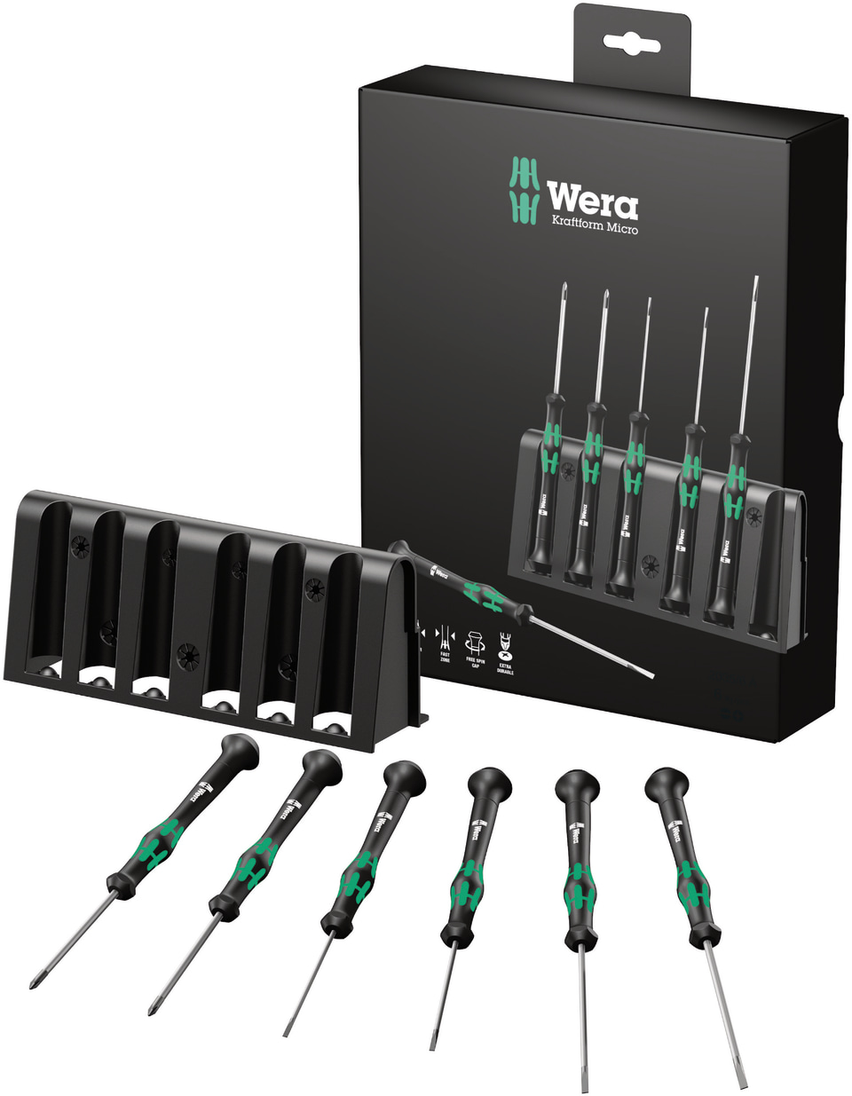 Wera - Screwdriver Set: 6 Pc, Phillips & Slotted - 00378653 - MSC  Industrial Supply