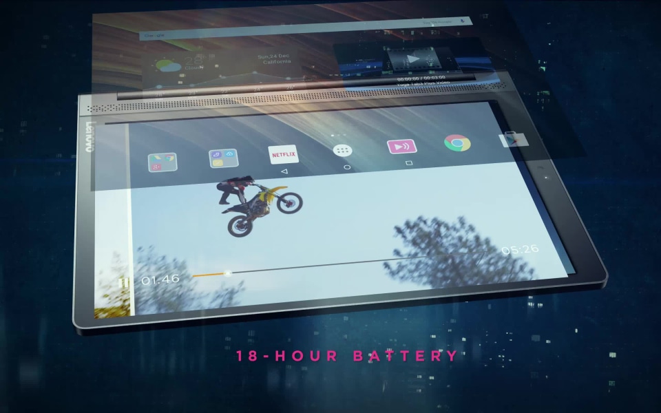 thumbnail video image 2 of Lenovo Yoga Tab 3 Plus Tablet, 2 of 10