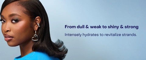 Image of a woman with straight hair, next to text highlighting some benefits of our treatment.