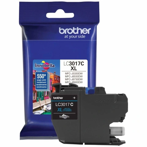 Brother LC3017C | High-Yield Cyan Ink Cartridge - Brother