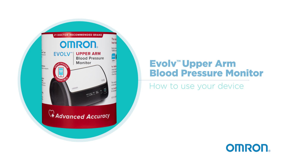 thumbnail video image 3 of OMRON Evolv Wireless Upper Arm Blood Pressure Monitor and Arm Cuff for Home Use, 3 of 12