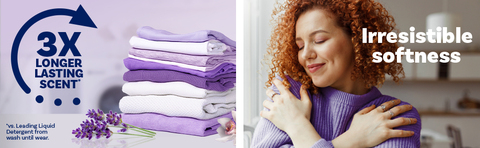 Downy Infusions Fabric Conditioner, Lavender & Vanilla Bean - 2.4 l (2.53 us qt) 81 fl oz liq