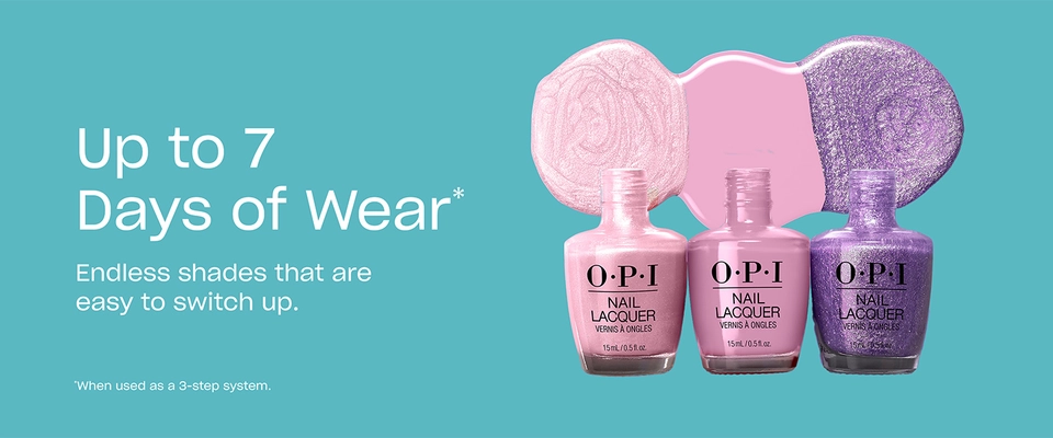 OPI Nail Lacquer up to 7 days of wear
