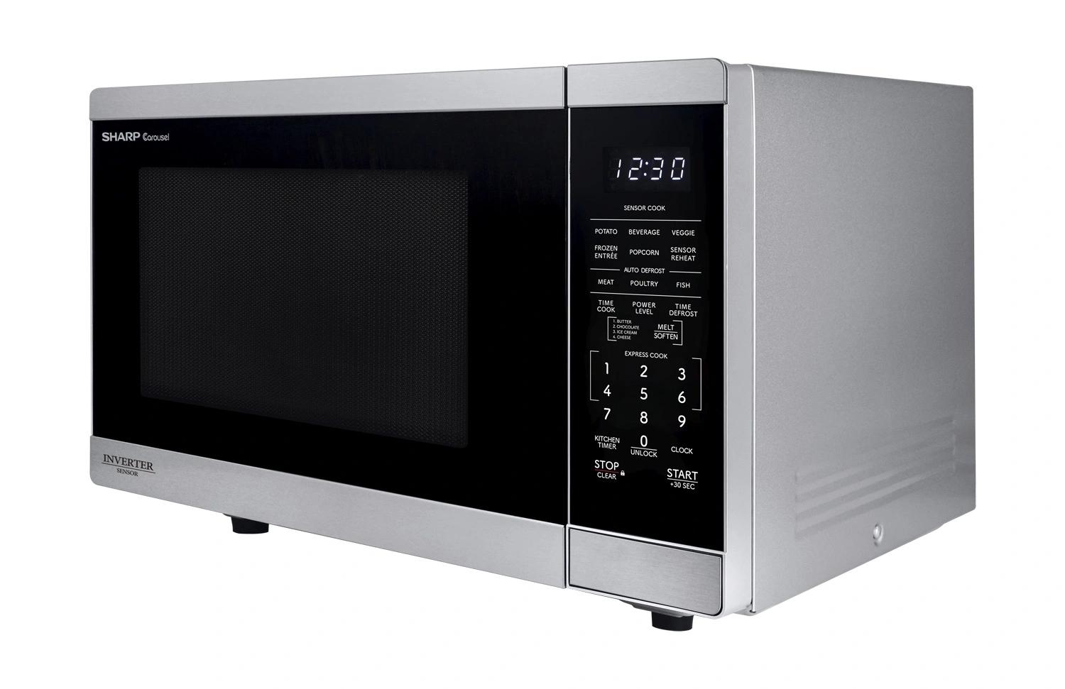 Sharp Black Mirror Finish Microwave w/ Inverter Heating (SMC1465KM)