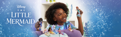 Disney The Little Mermaid Ariel And Sisters Small Doll Set With 7 Mermaid  Dolls : Target