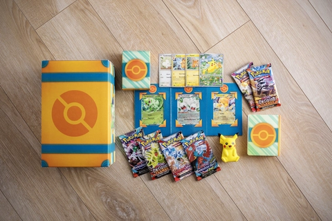 Pokemon TCG: Paldea Adventure Chest, Battle-Ready Promo Cards & Booster  Packs Set - Walmart.com