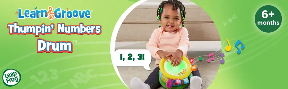 LeapFrog Learn Groove Thumpin Numbers Drum Bilingual English French Edition Toys R Us Canada