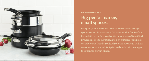 Anolon SmartStack Nonstick Hard-Anodized Aluminum 10-Piece Cookware Set  51153875373