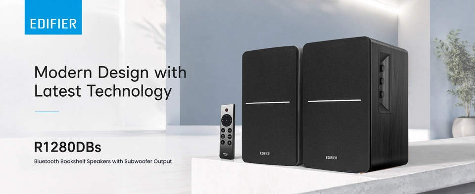 Edifier R1280DBs Powered Bluetooth Computer Speakers, Bookshelf
