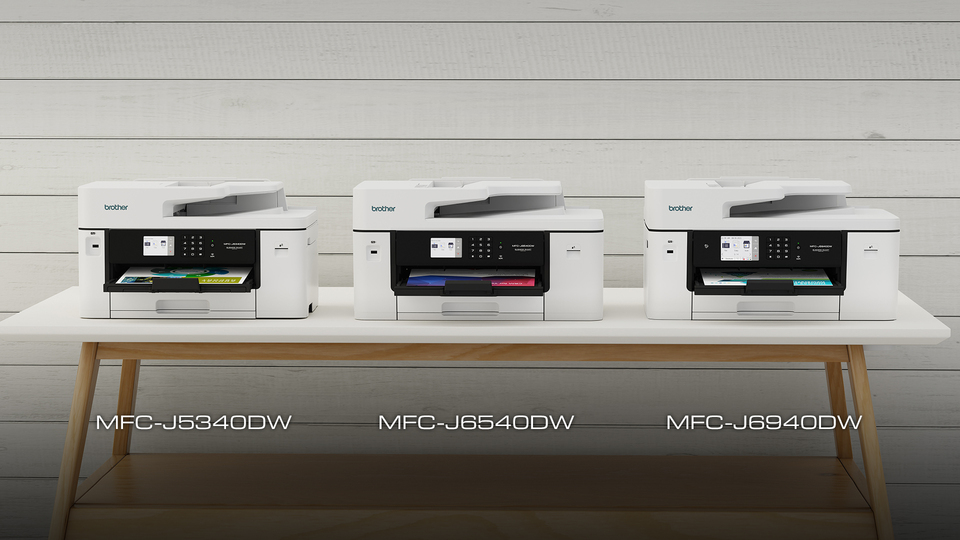 thumbnail video image 2 of Brother MFC-J5340DW Business Color Inkjet All-in-One Printer with Printing Up to 11”x17" (Ledger Size), 2 of 17