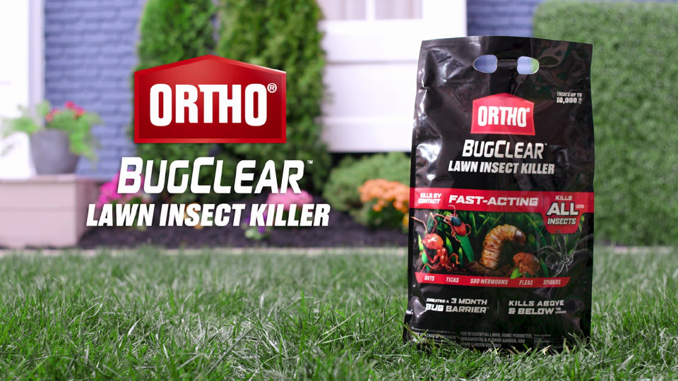 thumbnail video image 2 of Ortho BugClear 0425310 Insect Killer, Granular, Flower Beds, Home Perimeter, Lawn, Ornamentals, Vegetable Gardens Bag, 2 of 6