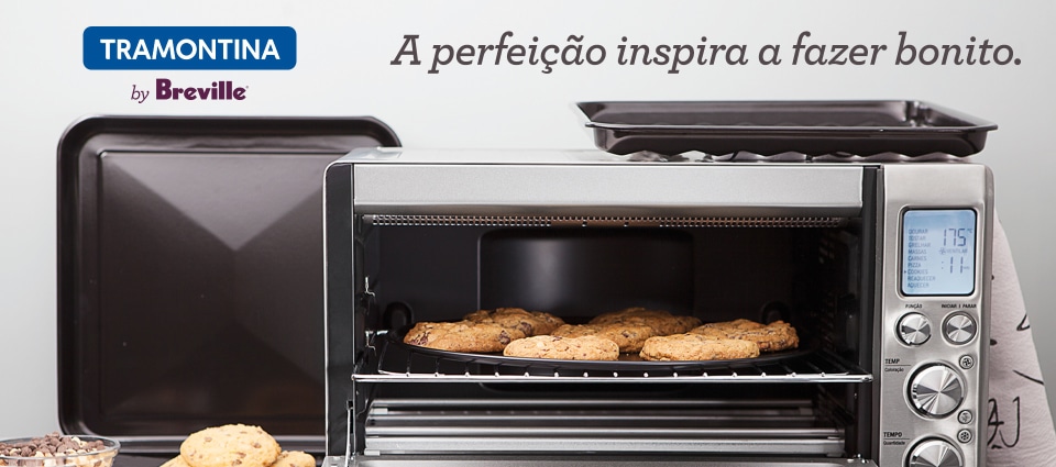 Horno eléctrico Tramontina by Breville Smart de acero inoxidable 9  funciones 22 L 220 V | Tramontina