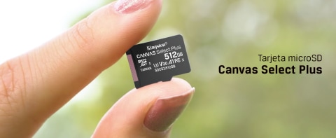 Kingston Canvas Select Plus - Tarjeta de memoria flash (adaptador microSDXC a SD Incluido) - 512 GB - A1 / Video Class V30 / UHS Class 3 / Class10 - microSDXC UHS-I - - en Elite Center