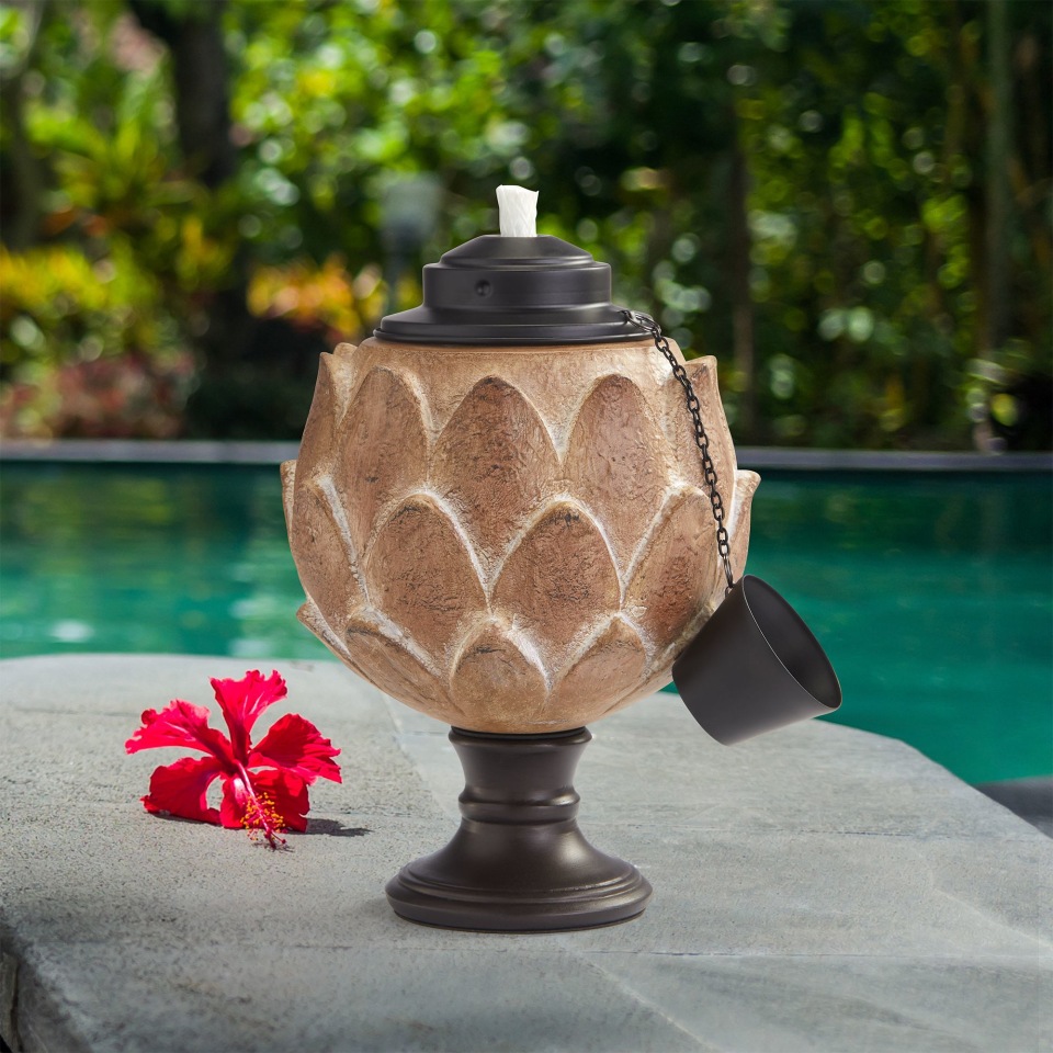 Stylecraft Patio Torch Set, 2pack, 10 Ounce Steel Canister Torches