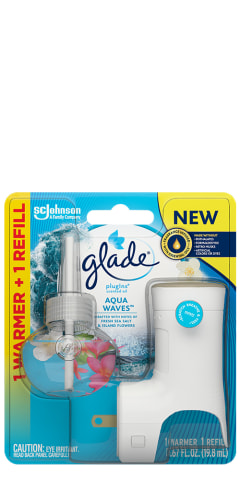 Glade PlugIns Scented Oil Starter kit, Air Freshener, Hawaiian