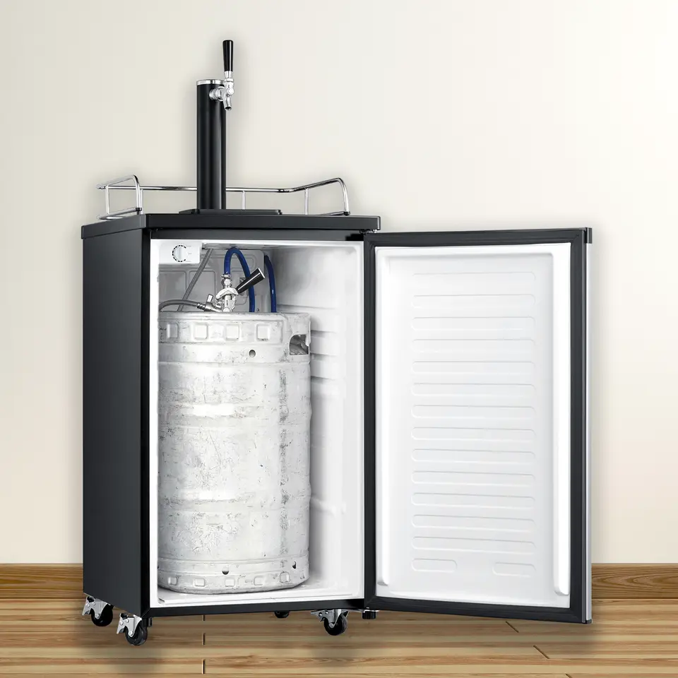Midea 4.9-cu ft Wheeled Keg Beer Refrigerator and Dispenser