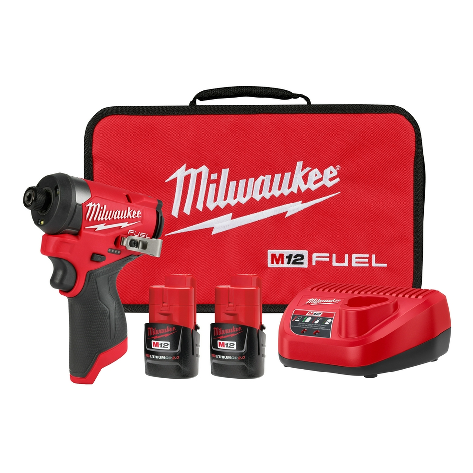 プレジションインパクト Milwaukee Tool - M12 Cordless Impact Driver: 12V, 1/4