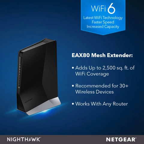 ネット　６，８ｍ×５，６ｍ NETGEAR Nighthawk AX8 8-Stream WiFi 6 Mesh Extender - Micro