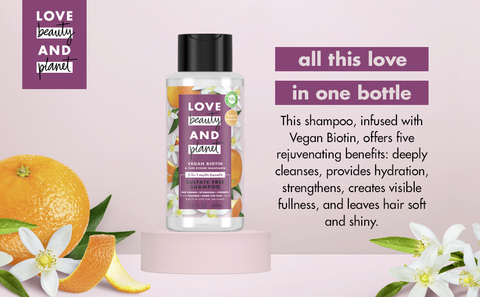 sulfate-free vegan biotin & sun-kissed mandarin shampoo