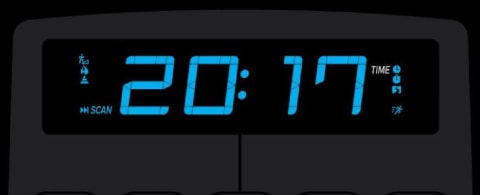 5” Blue High-Contrast Display
