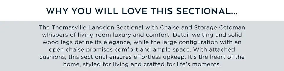 Why you will love this sectional