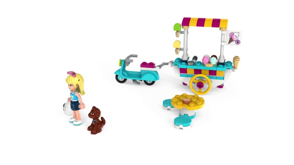 41389 LEGO Friends Ice Cream Cart with Stephanie and Dog Figure 