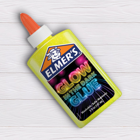 Lot of 16 Elmer's Glow-in-the-Dark Liquid Glue Washable 5oz Great For Slime  NEW