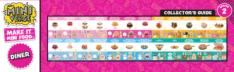 MGA's Miniverse Make It Mini Food Diner Series 2 Pastry Shop Bundle Mini  Collectibles 4pk
